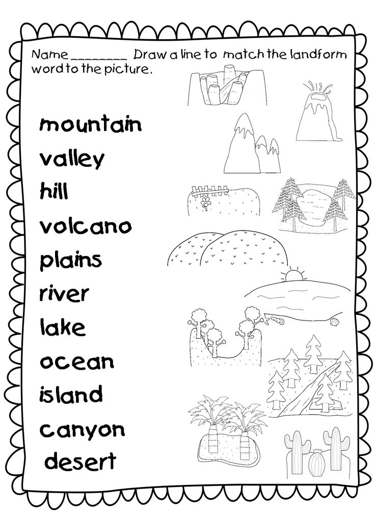Free Geography Worksheets 1st Grade