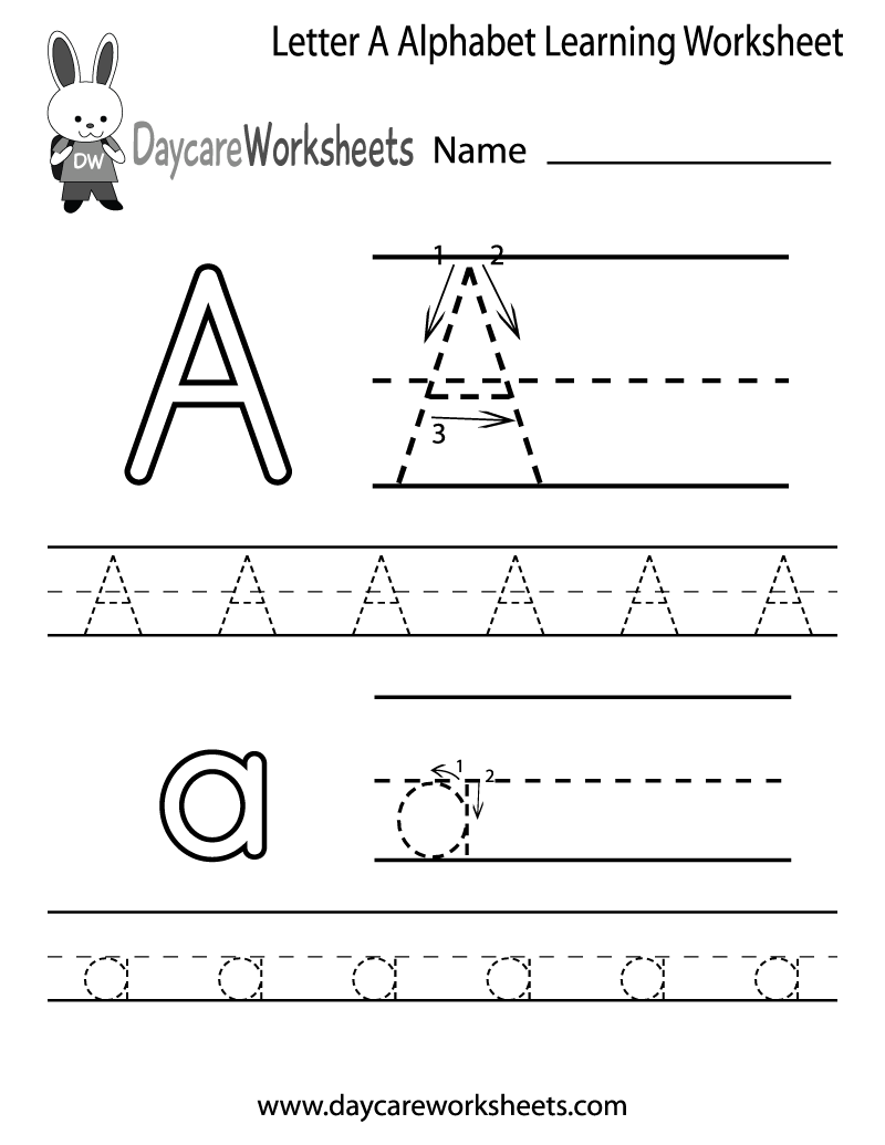 16 Images of Preschool Alphabet Worksheets