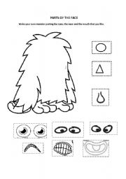 14 Best Images of Monster Printable Worksheets - Words That Describe