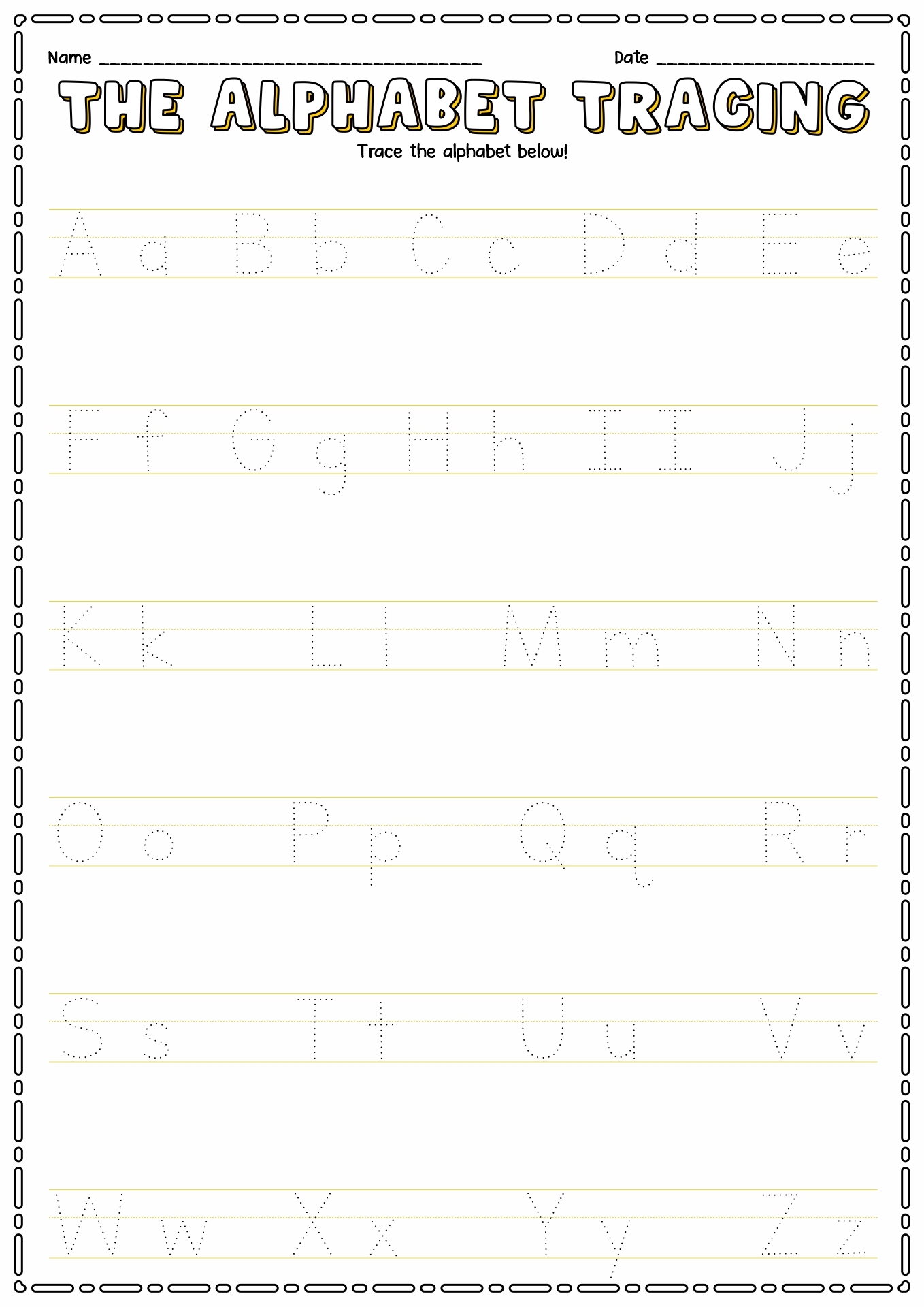 Free Handwriting Printables For Preschoolers