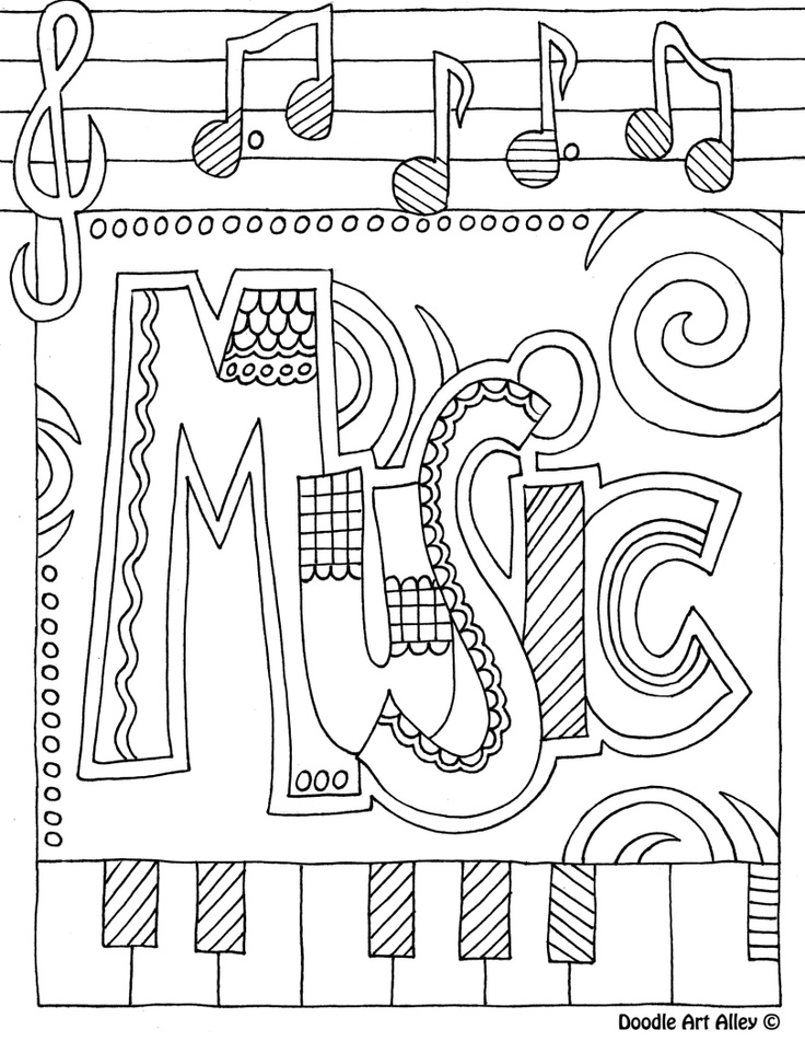 Printable Music Coloring Pages