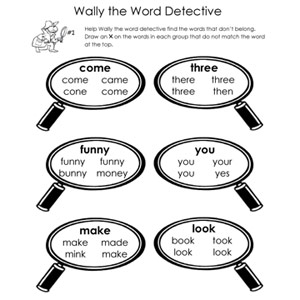 Word Detective Worksheets