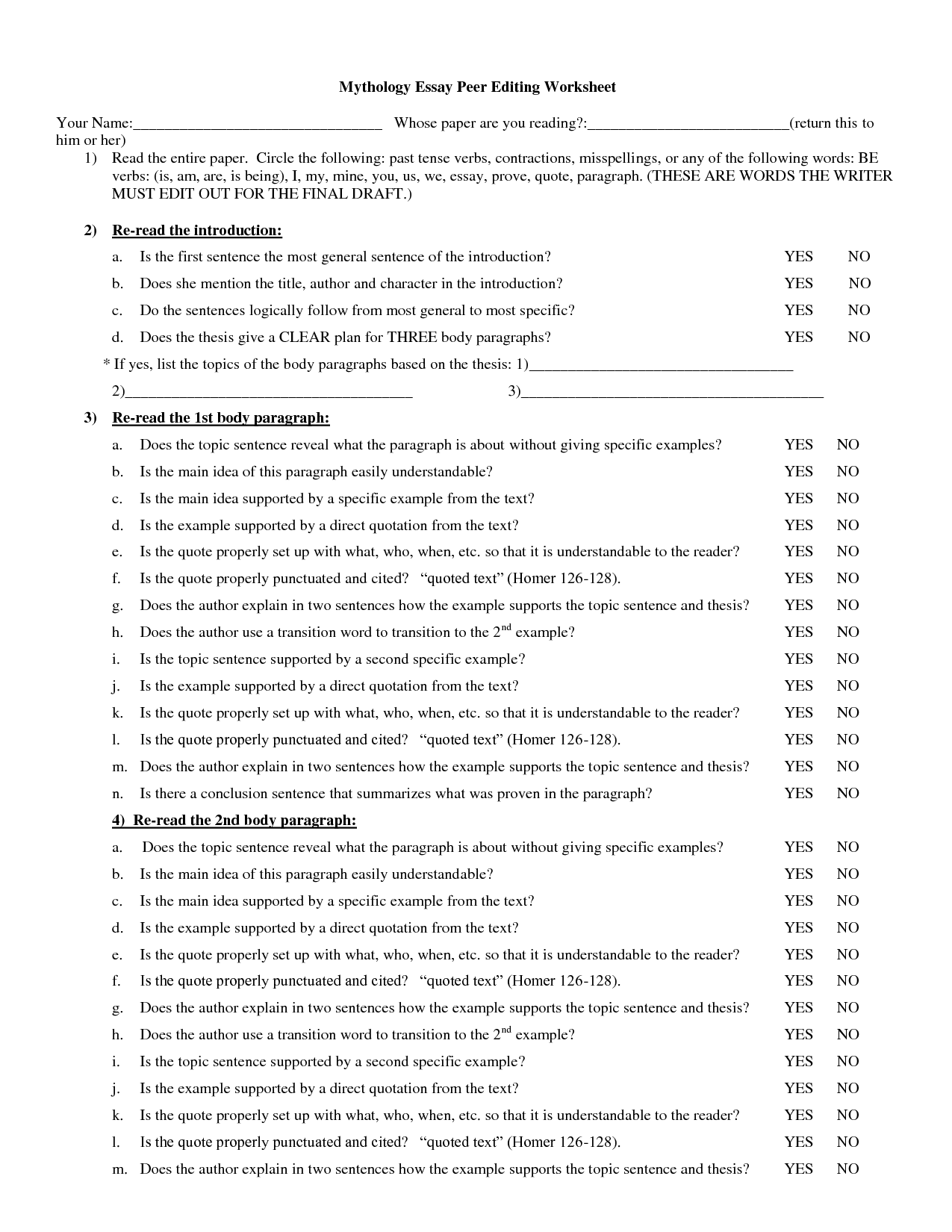 Sentence Editing Worksheets High School