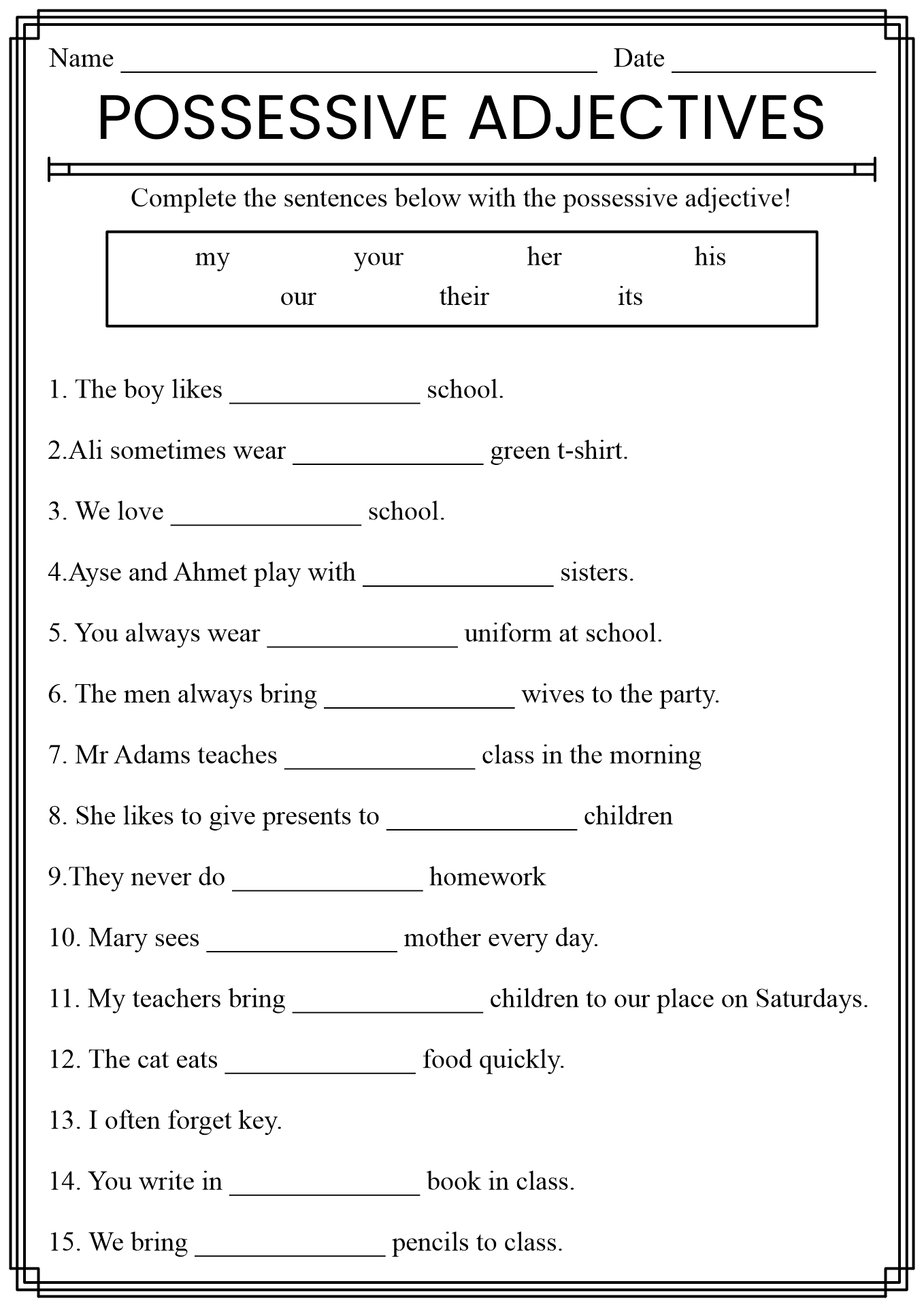 14-possessive-pronouns-adjectives-worksheets-worksheeto