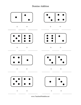 13 Best Images of Domino Counting Worksheets - Printable Domino