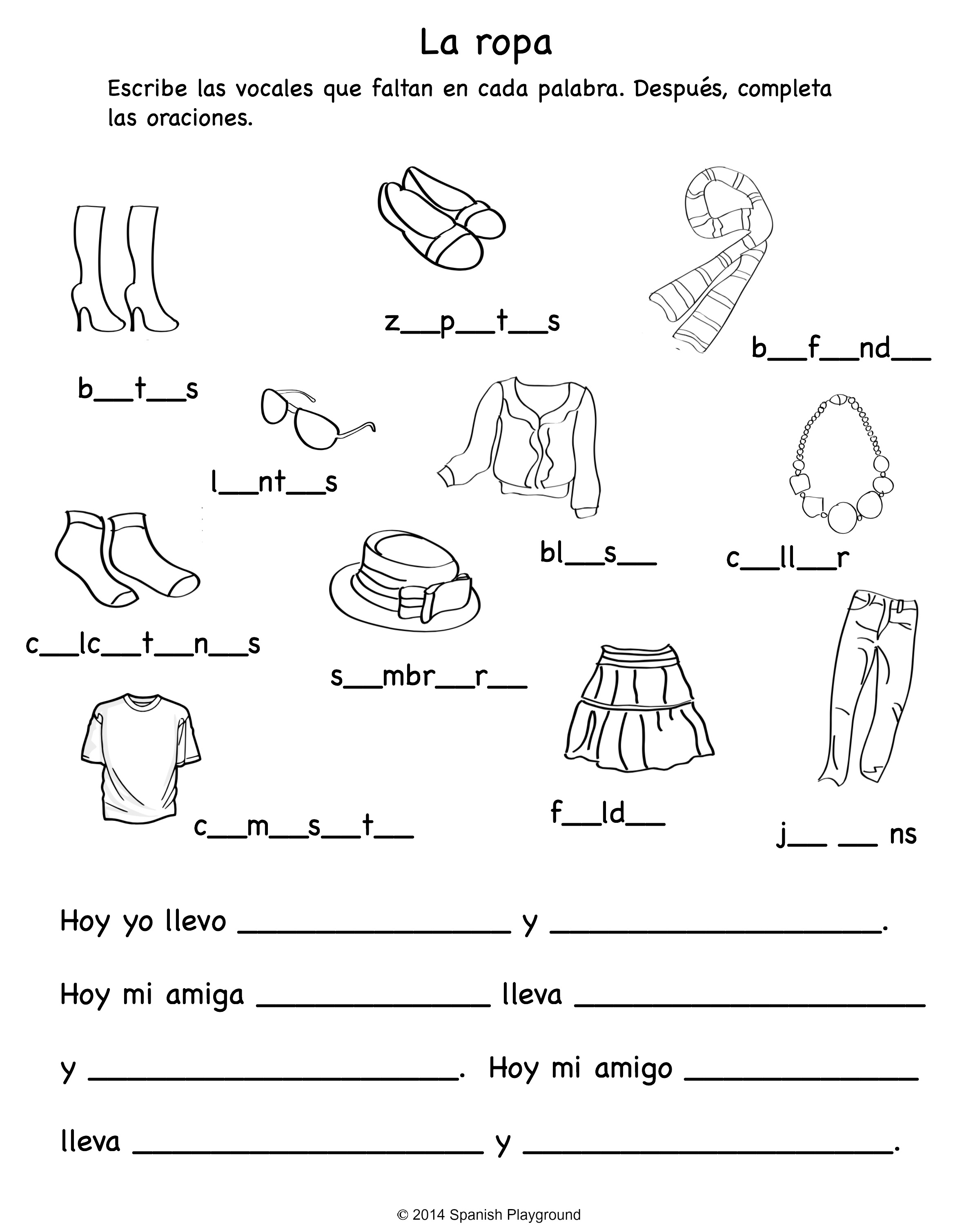 11 Best Images Of Clothing Care Worksheets Hard Word Search Worksheets Spanish Clothing