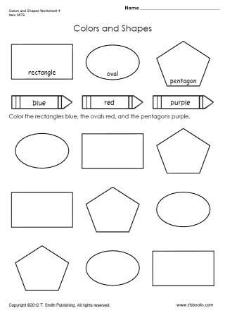 15 Best Images of Shape Review Worksheets For Preschoolers - Coloring