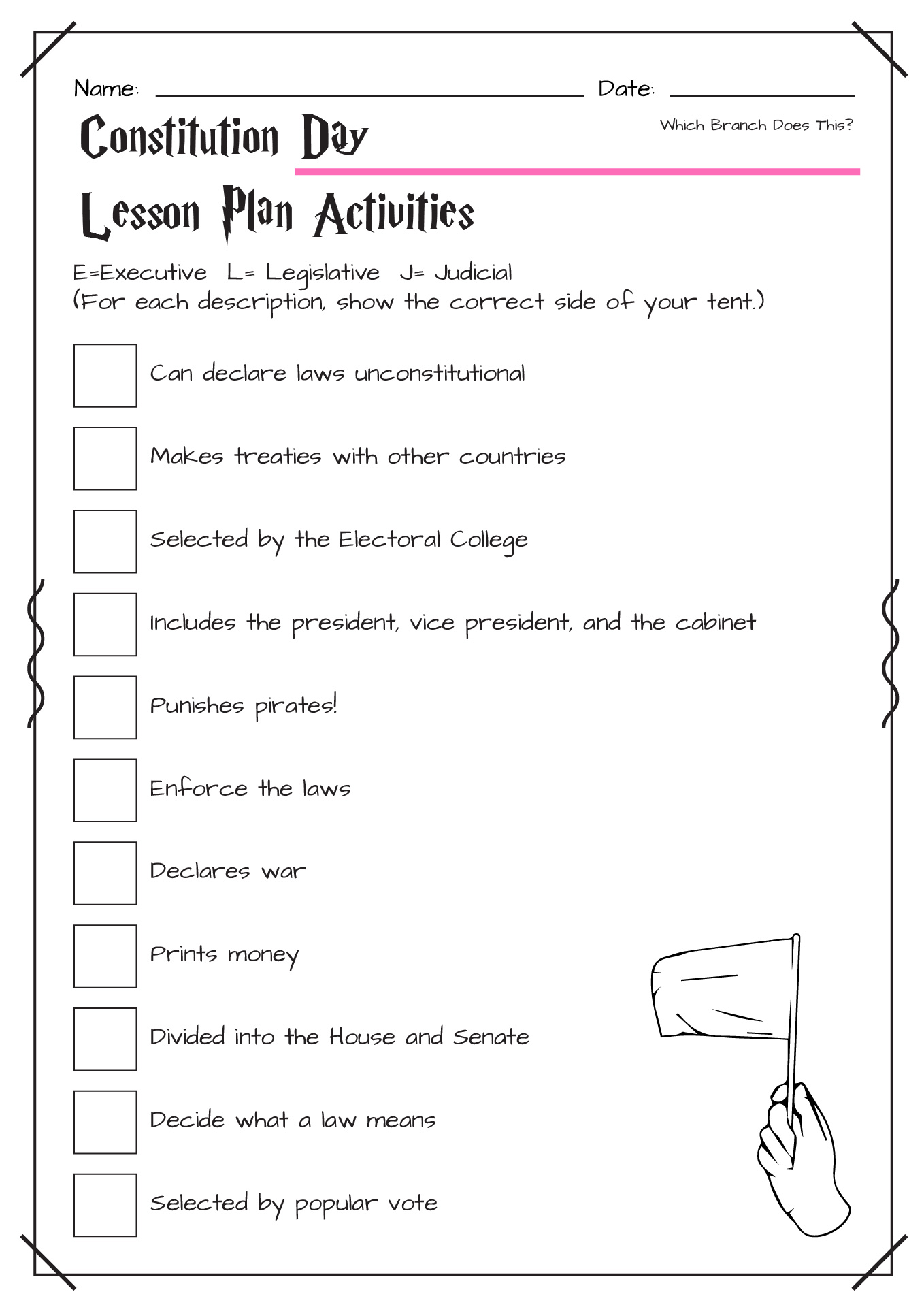 12 Best Images Of Constitution Worksheets For 5th Grade Constitution