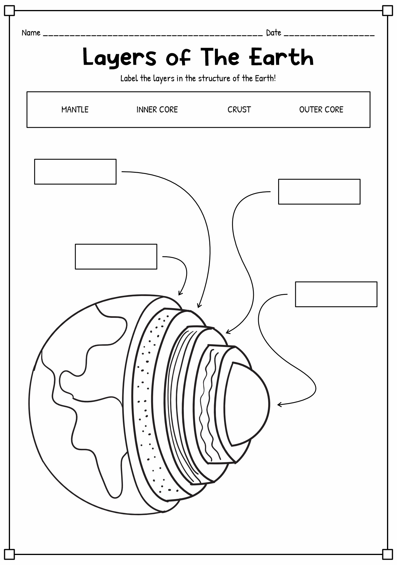 11 Best Images of Earth Rotation Worksheet 4th Grade - Earth Rotation