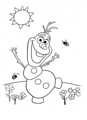 Frozen Olaf Coloring Page