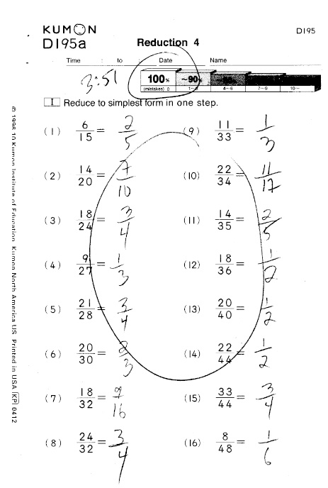 14 Best Images of Level I Kumon Worksheets - Kumon Answer Book Level I