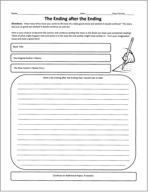 Book Report Template Middle School