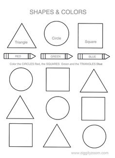 Printable Shapes Worksheets Kindergarten