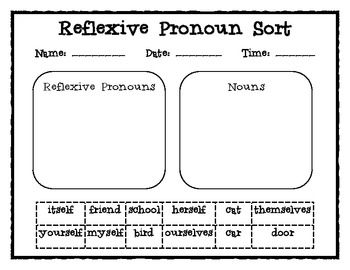 16 Best Images of Reflexive Pronouns 2nd Grade Worksheets - 2nd Grade