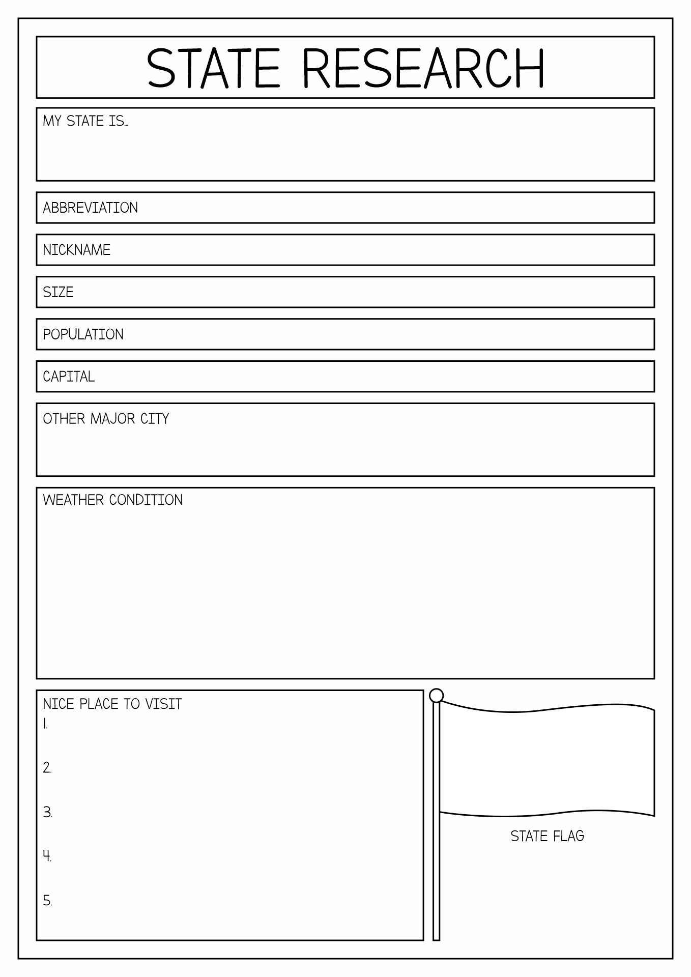 Free State Report Template