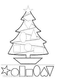 Christmas Tree Cut and Paste Activity