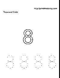 Printable Preschool Worksheets Number 8