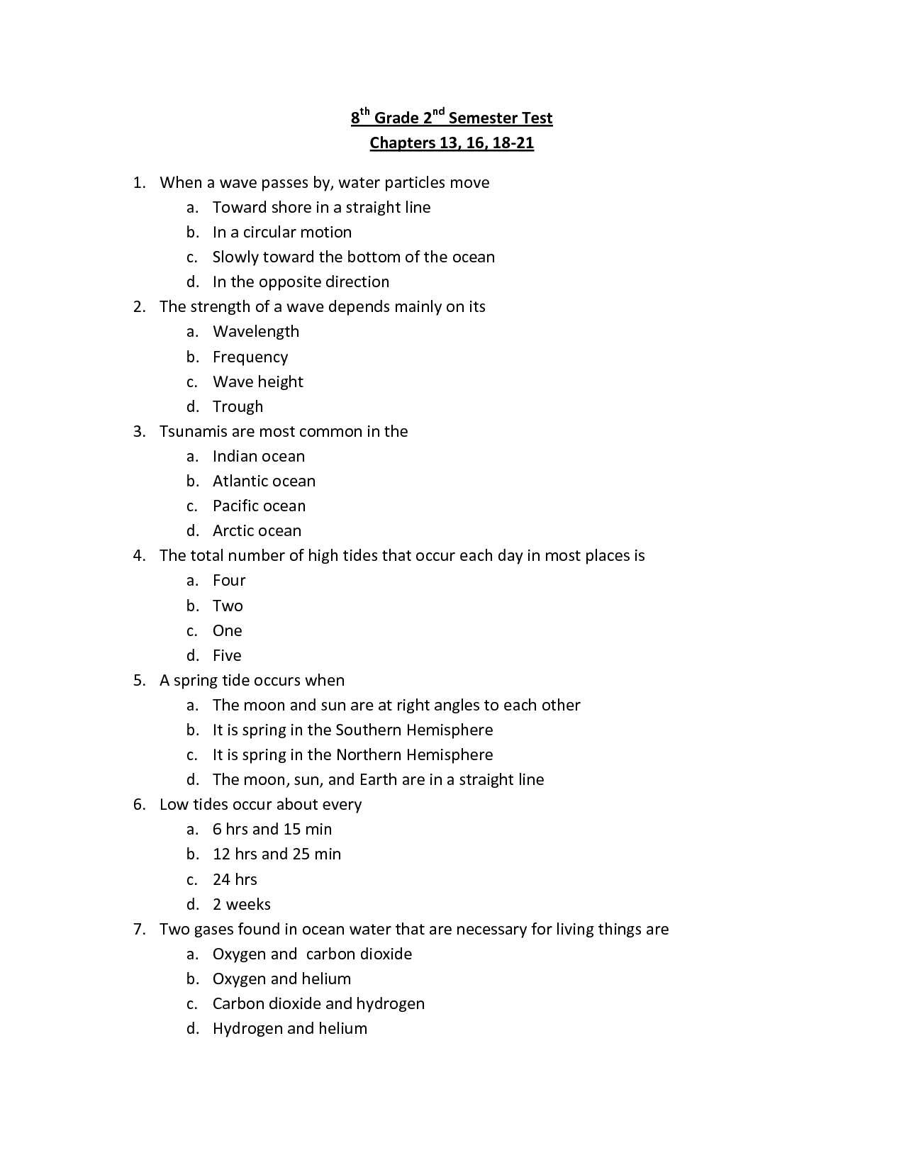 16 Best Images of 8th Grade Language Arts Worksheets - Free Printable