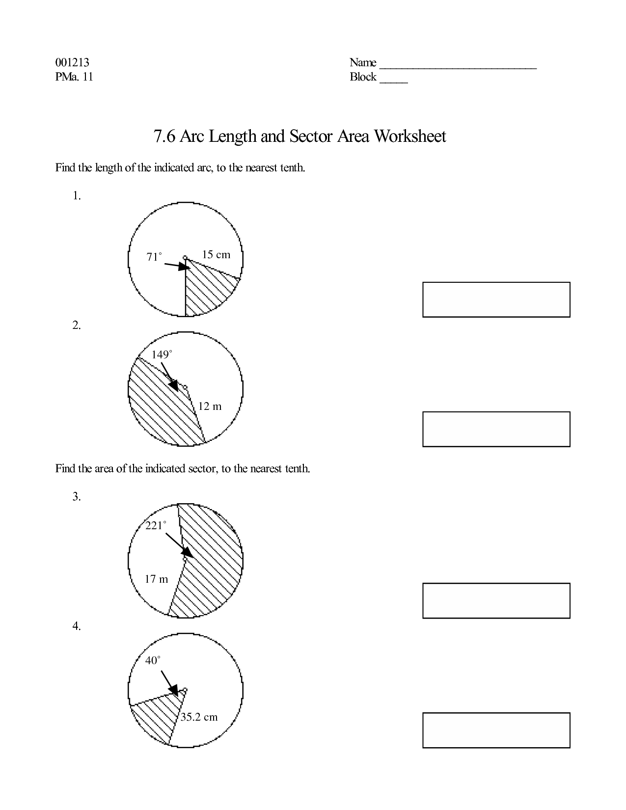 12 Best Images of Area Of A Circle Worksheet  Geometry Circle Worksheets, 6th Grade Math 