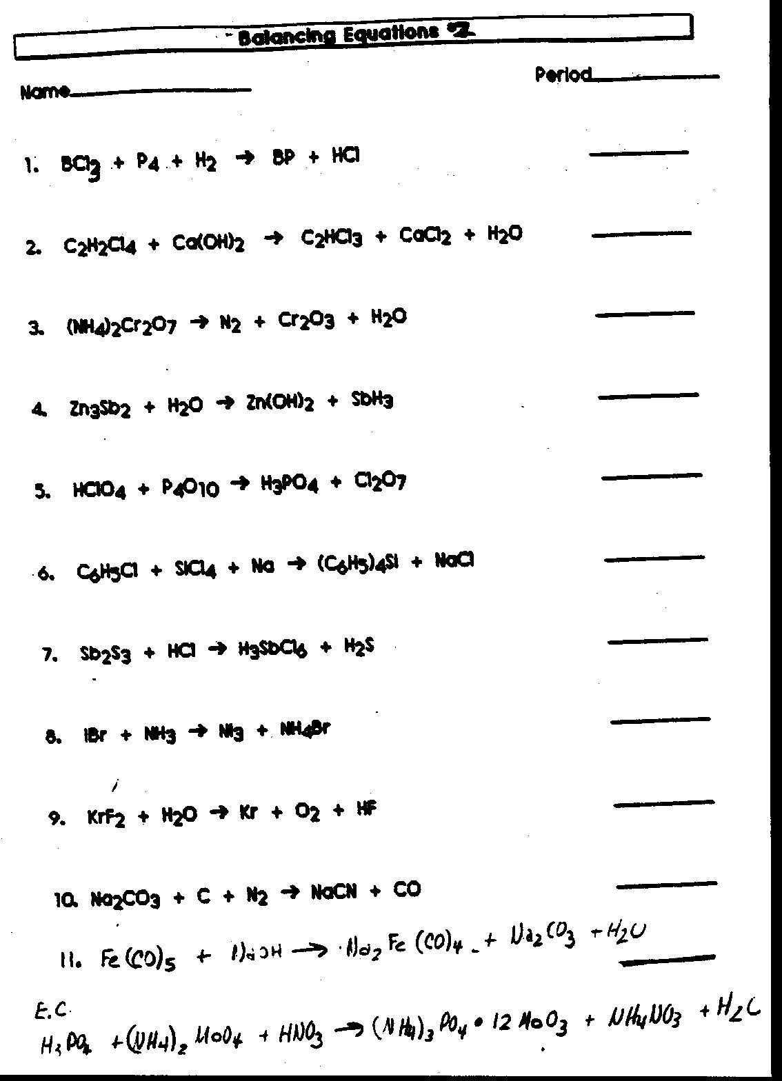 16 Best Images of Organic Oxidation Reactions Worksheet - Balancing