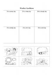 8 Images of Kindergarten Cut And Paste Weather Worksheet