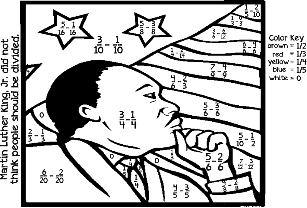 equivalent fractions worksheet coloring pages - photo #15