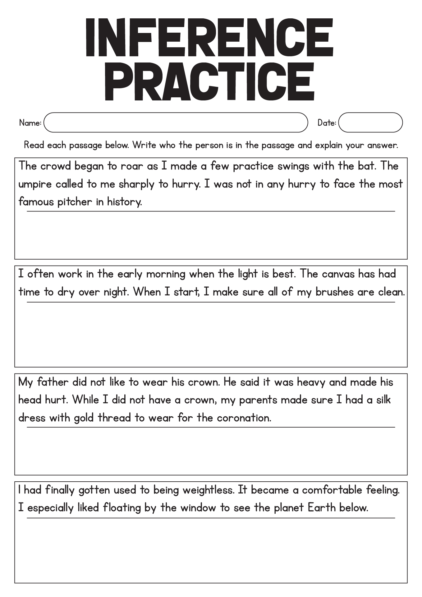 13 Best Images of Inferences Worksheets With Answers  Inference Worksheets 5th Grade, Printable 