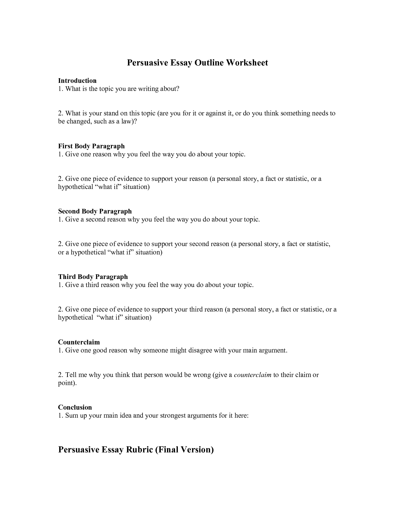 Essay writing format elementary school