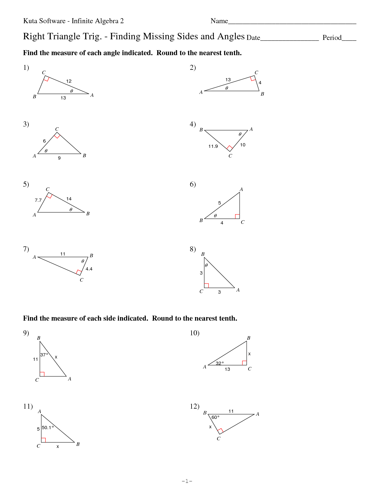 12 Best Images of Finding Angles Worksheet - Vertical Supplementary