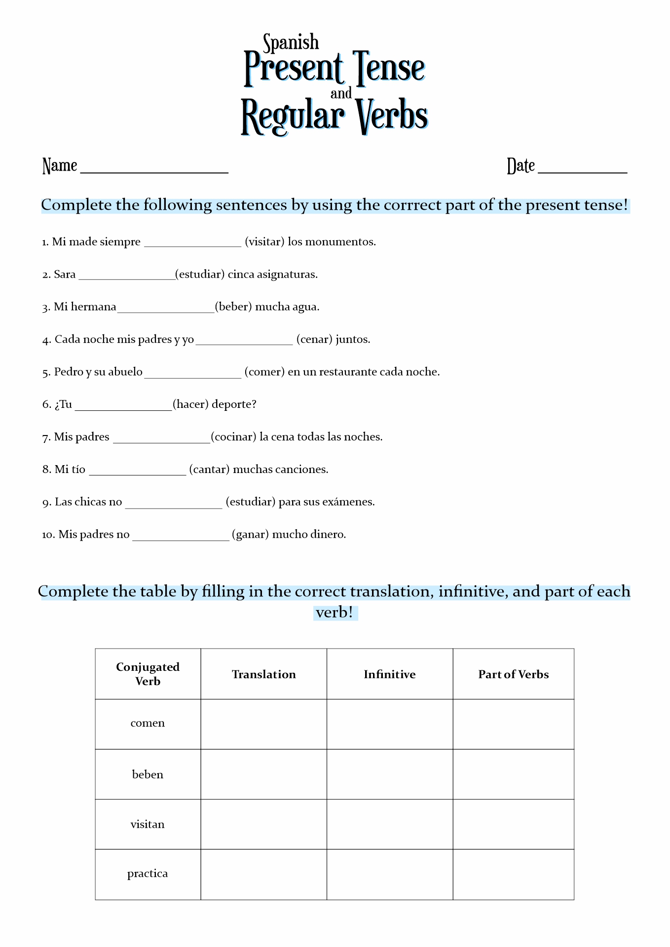 18-best-images-of-spanish-verb-worksheets-spanish-verb-conjugation-worksheets-blank-spanish