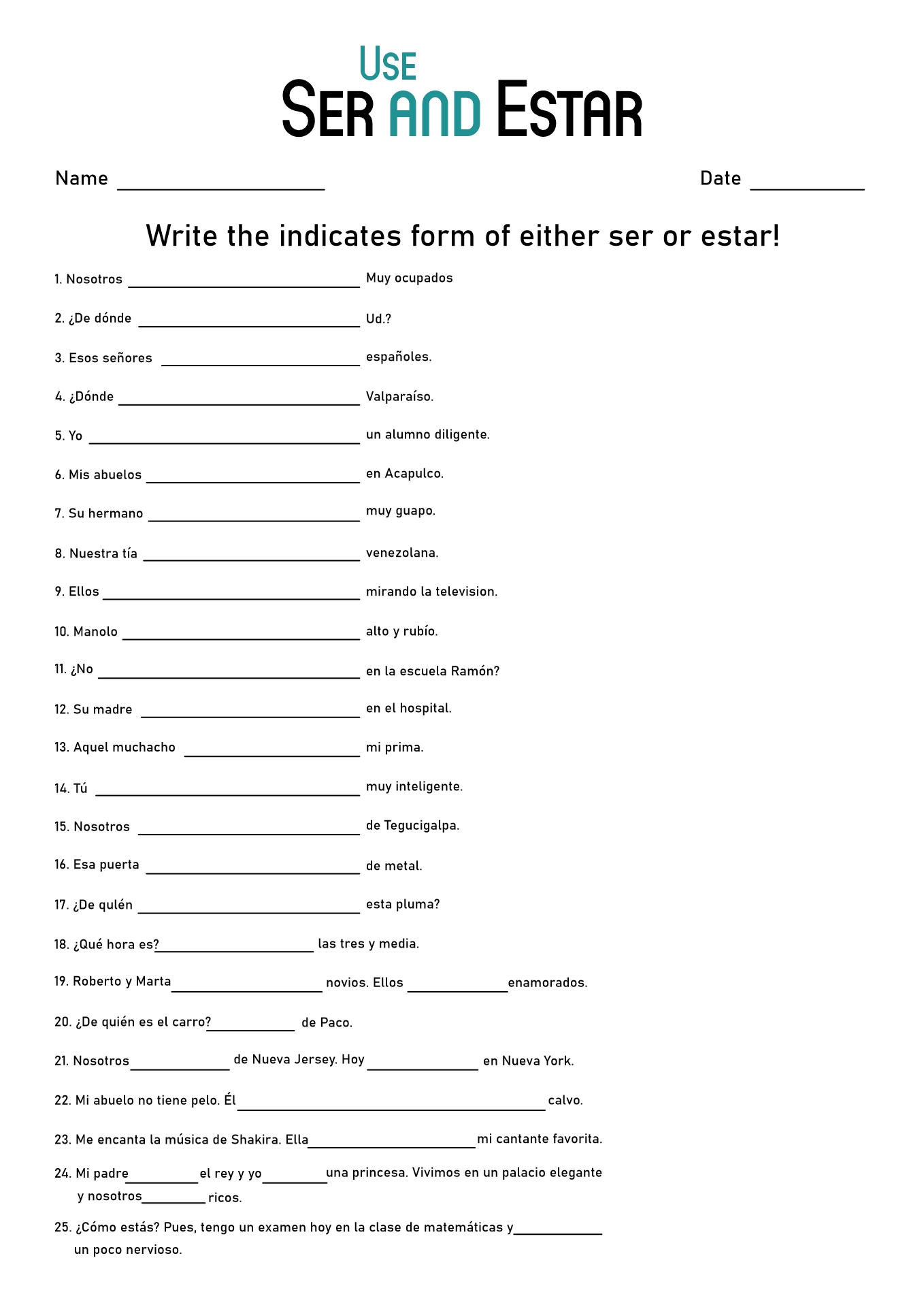 18 Best Images Of Spanish Verb Worksheets Spanish Verb Conjugation Worksheets Blank Spanish