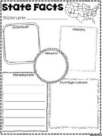 5th Grade State Report Worksheets