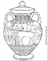 Ancient Greek Vase Coloring Pages