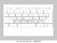 Blank Computer Keyboard Layout