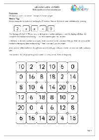 Calculator Games Worksheets
