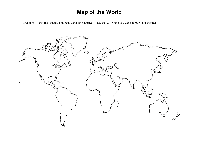World Map Outline Worksheet