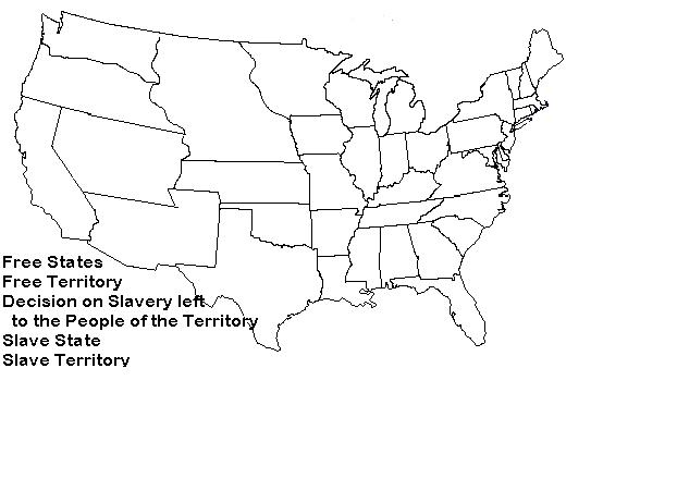 compromise of 1850 map answer key