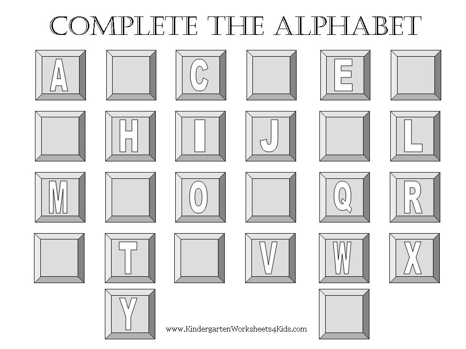  Printable Alphabet Letter Worksheets