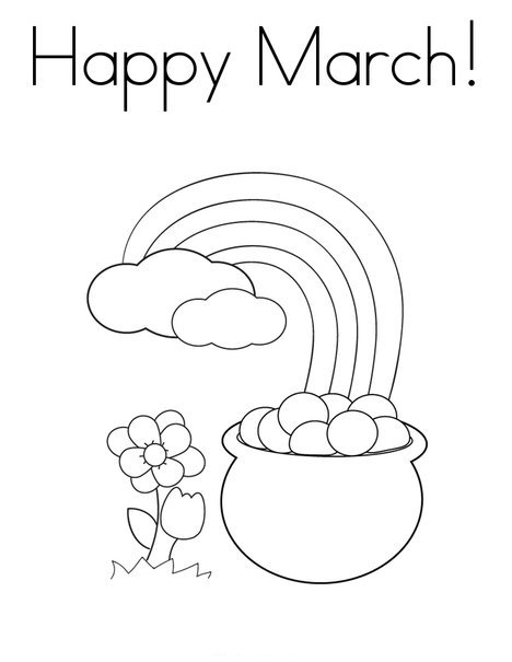 free printable march coloring pages - photo #4
