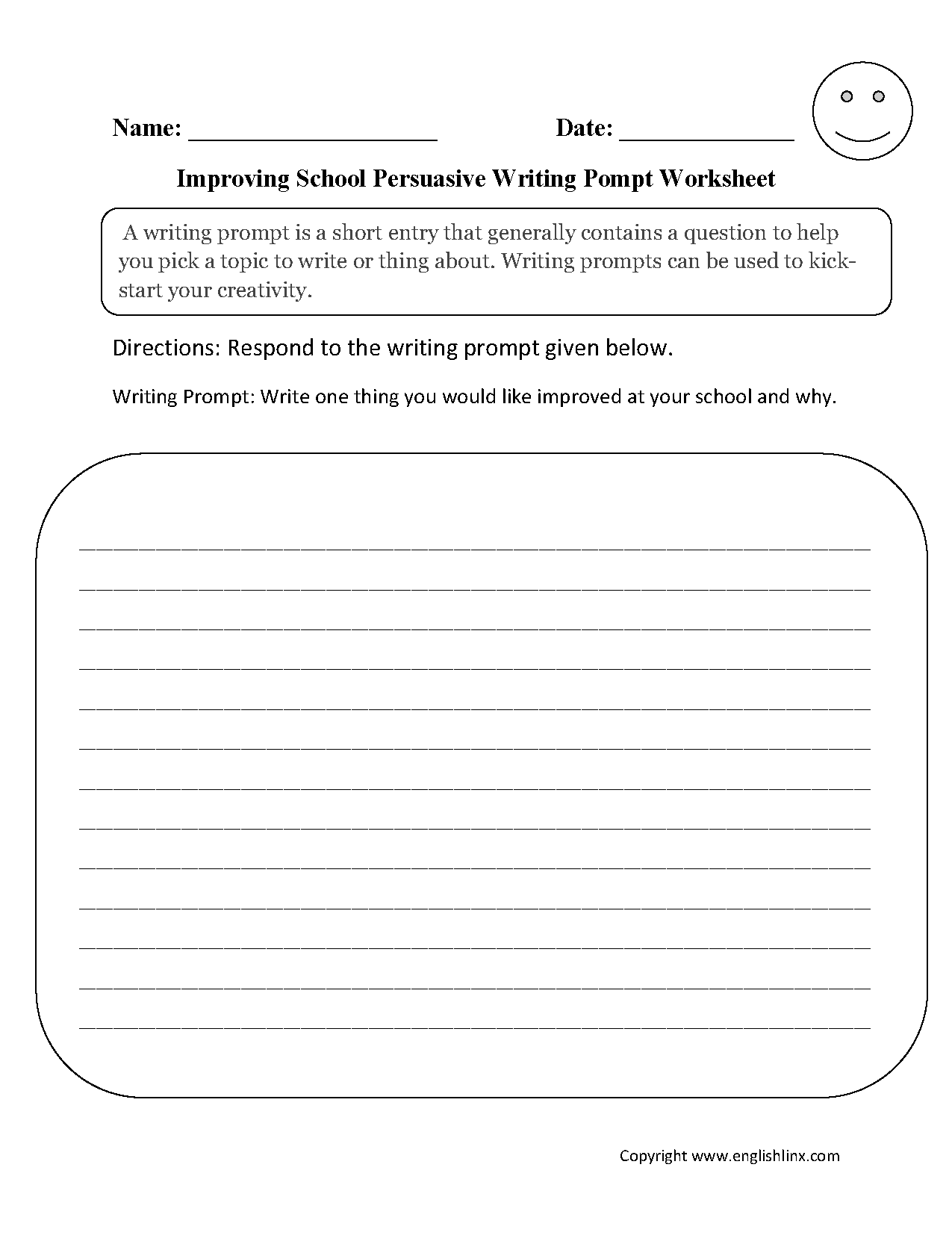 18 Best Images of 5th Grade Writing Prompts Worksheets - Fall Writing