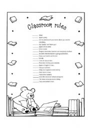 16 Best Images of Class Rules Worksheet - Printable Classroom Rules