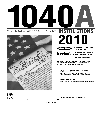 2013 Tax Form 1040A Instruction Booklet