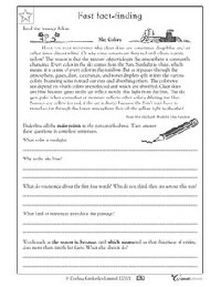 5th Grade Reading Activities Worksheets