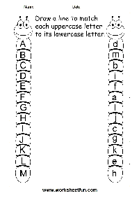 Uppercase Lowercase Letters Worksheet