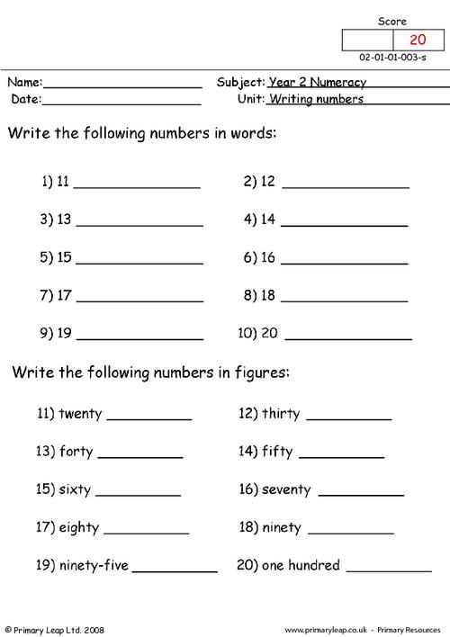 Write a number in written form
