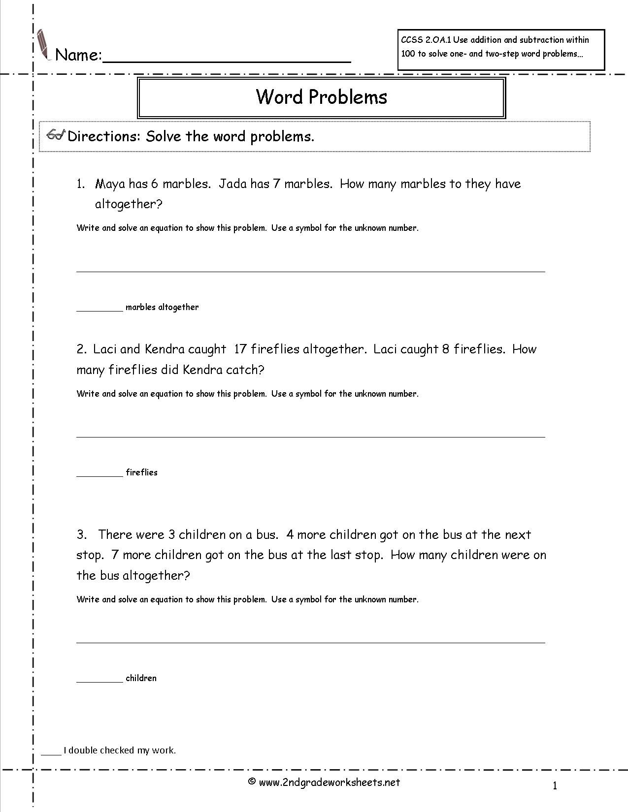 13 Best Images of Math Worksheets Problem Solving Strategies  Math Arrays Worksheets 2nd Grade 