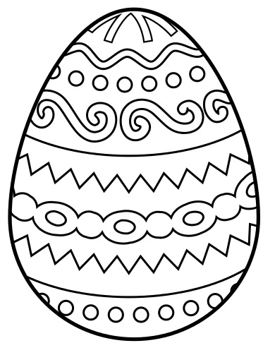  Easter Egg Coloring Pages