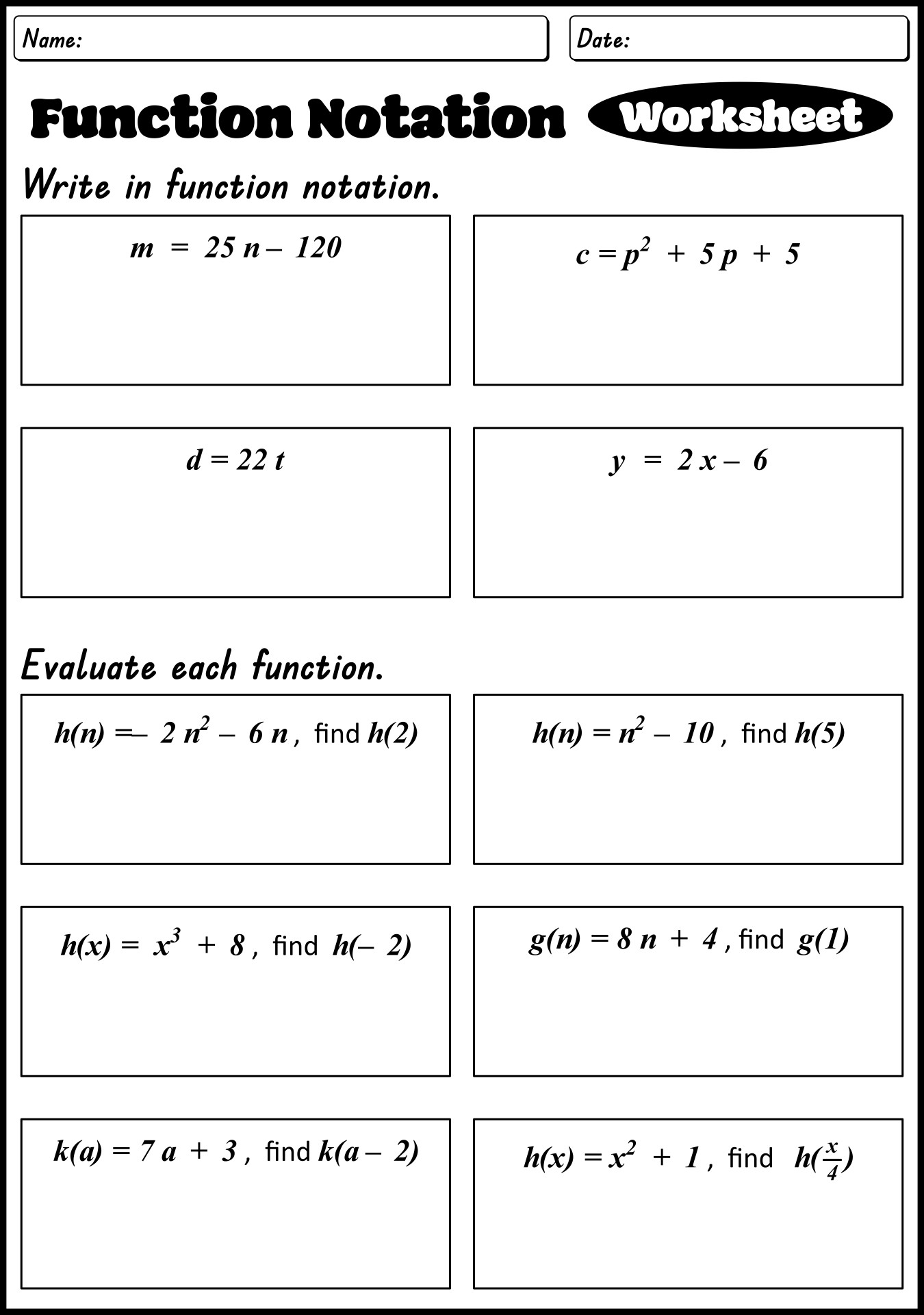 function-notation-worksheet-answers