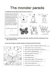 Monster Body Parts Printables