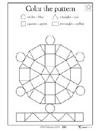 Kindergarten Math Worksheets Geometric Shapes